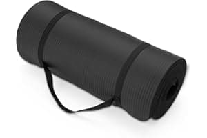 Amazon Basics Extra Thick Exercise Yoga Mat with Carrying Strap