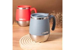 1Pcs SmoothSip Slider Insulated Stainless Steel Coffee Tumbler, Ideal for Home, Outdoor, Camping, Birthday, Holiday,500ml Blue