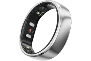 RingConn Gen 2, World’s First Smart Ring with Sleep Apnea Monitoring, No APP Subscription, 12-Day Battery Life, Stress/Heart Rate/Women's Health Tracker, Android & iOS Compatible (Silver, Size 6)