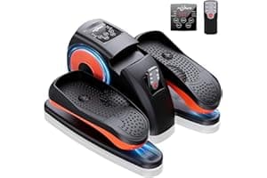 Under Desk Elliptical Machine, Electric Elliptical Leg Exerciser for Seniors with 12 Adjustable, Portable Quiet Elliptical Exercise Machine, Seated Pedal Exerciser with Remote Control