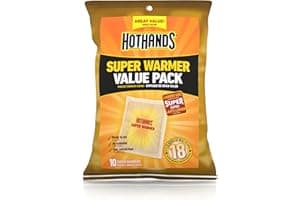 HotHands Body & Hand Super Warmers - Long Lasting Natural Odorless Air Activated Warmers - Up to 18 Hours of Heat - 10 Individual Warmers