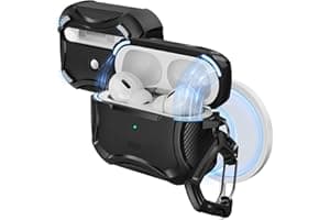 ESR for AirPods Pro 2 Case, Compatible with Airpods Pro Case 2nd / 1st Generation (2023/2022/2019), Compatible with MagSafe, Powerful Drop Protection, Magnetic Lid, Black