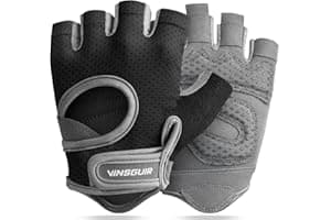VINSGUIR Workout Gloves for Women and Men, Breathable Weight Lifting Gloves for Gym Exercise, Fitness, Training, and Cycling, with Excellent Grip and Cushion Pads