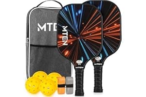 Pickleball Paddles, USAPA Approved Fiberglass Surface Pickleball Set with Pickleball Rackets, Pickleball Paddles Set ​for Men Women
