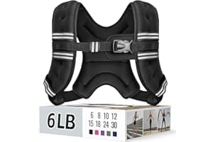 Zeerun Weighted Vest for Women & Men with Reflective Stripe and Adjustable Buckle, Comfortable & Durable Rucking Vest for Walking, Running & Strength Training